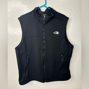 The North Face Mens Windwall Fleece Vest Full Zip Pockets Black XL
